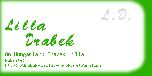 lilla drabek business card